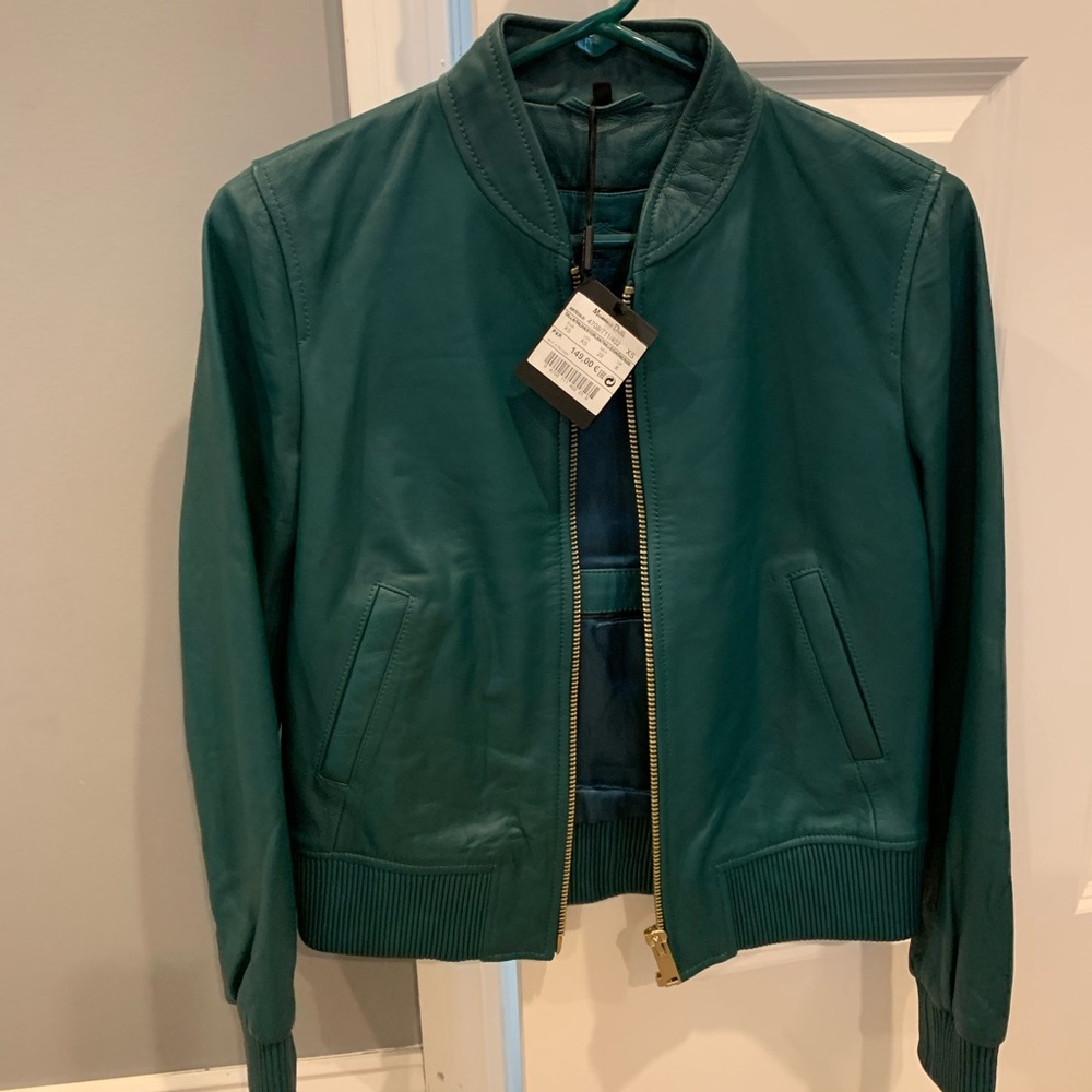 massimo dutti leather jacket